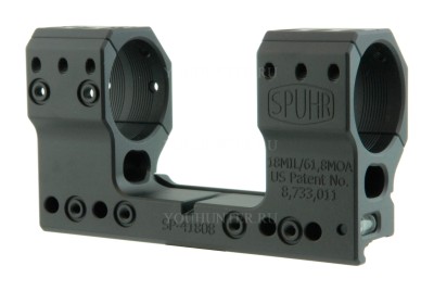Кронштейн SPUHR кольца 34мм на Picatinny H44мм наклон 18MIL/61.8MOA (SP-41808)