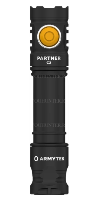 Armytek Partner C2 Magnet USB / Белый / 1100 лм / 7°:68° / 1x18650 (в комплекте)