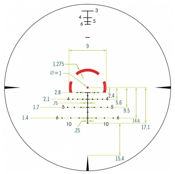 Оптический прицел Vortex Strike Eagle 1-8x24 AR-BDC3 (MOA) (SE-1824-2)