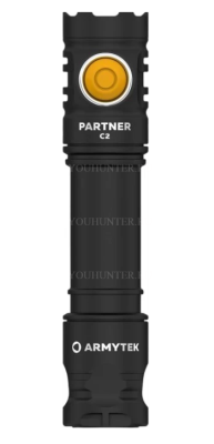 Armytek Partner C2 Magnet USB / Теплый / 1020 лм / 7°:68° / 1x18650 (в комплекте)