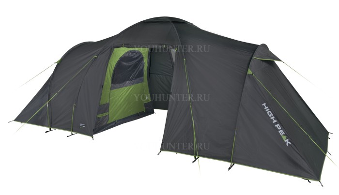 HIGH PEAK Палатка Como 4 Como 4 lightgrey-darkgrey-green