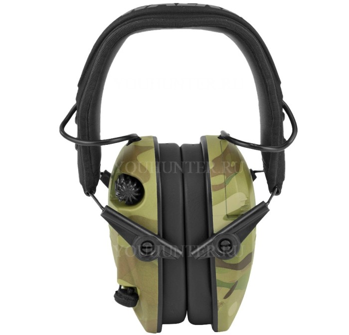 Наушники активные Walkers Razor Slim Electronic Muffs NRR 23dB оголовье экокожа / ткань Multicam