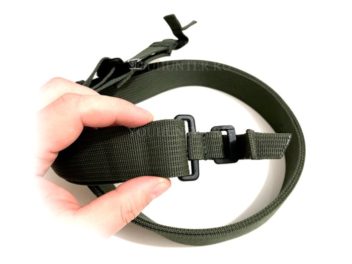 Трехточечный ремень ЗУБР-Блиц для охотничьего ружья (Олива)