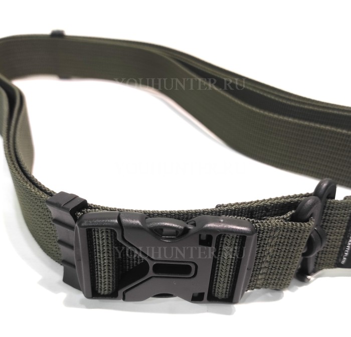 Трехточечный ремень ЗУБР-Блиц для охотничьего ружья (Олива)