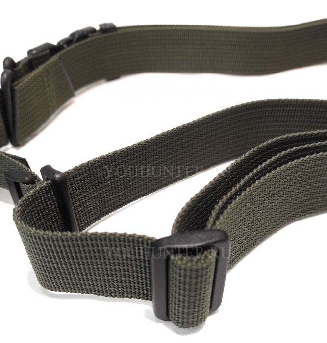 Трехточечный ремень ЗУБР-Блиц для охотничьего ружья (Олива)