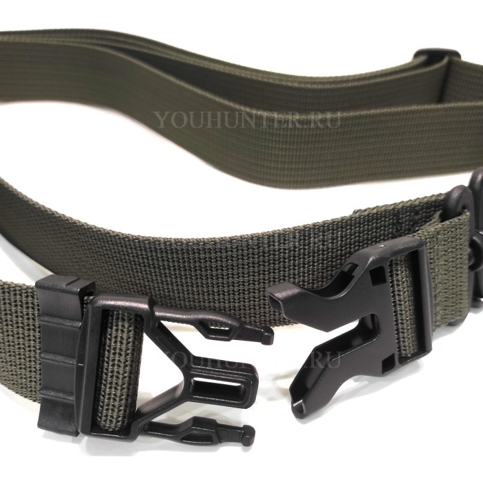 Трехточечный ремень ЗУБР-Блиц для охотничьего ружья (Олива)